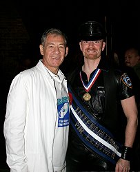 John with Sir Ian McKellan, 23rd August 2003