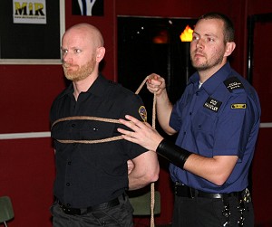 John being tied up with hemp rope by DogTrainer