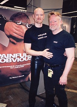 Hugging Robert during at book signing at IML 2004