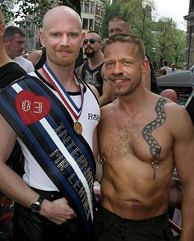 Photo of John with another IML, August 2003