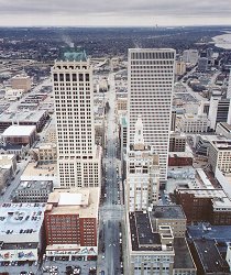 View of Tulsa from the 51st floor