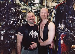 Stefan Mueller (IML 2001) and me in SpeXter leather store