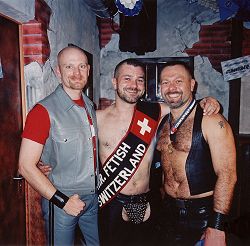 After the contest: John with Thomas Schoch (winner) and Stefan Mueller