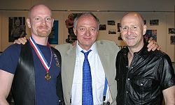 The Mayor of London, Ken Livingstone, with John and Dave