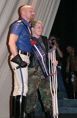 Photo of John and Tammie together onstage